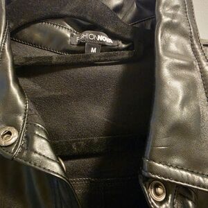 Fashion Nova Black Faux Leather Jacket